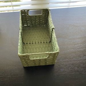 Green weave basket